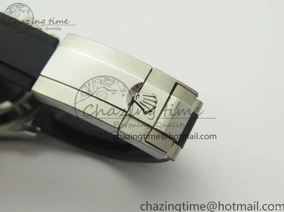 MiroTime 0217 Daytona 116519 Noob 1:1 Best Edition 904L SS Case Gray Black Dial on Black Rubber Strap SA4130 (Free Extra Strap) Durable 3336